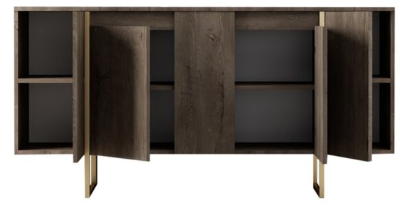 Consolă Luxe Nuc 160x35x80 cm