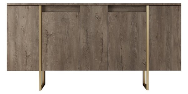 Consolă Luxe Nuc 160x35x80 cm