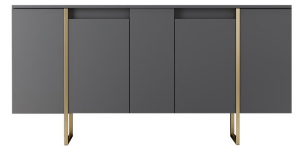 Consolă Luxe Nuc 160x35x80 cm