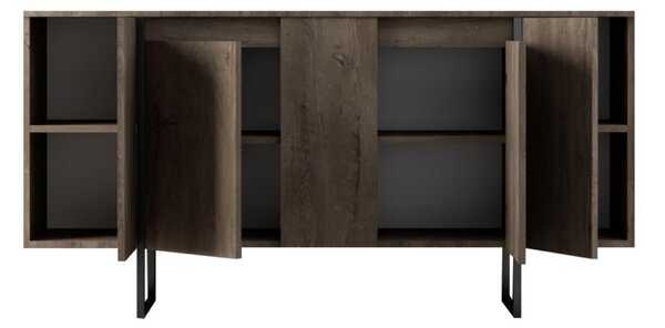 Consolă Luxe Nuc 160x35x80 cm