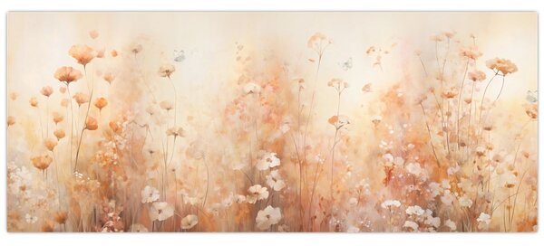 Tablou - Model de flori sălbatice (120x50 cm)