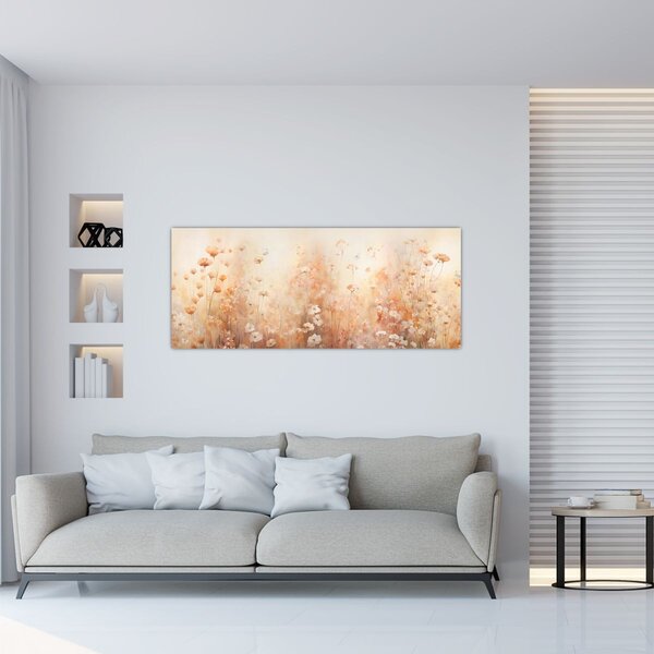 Tablou - Model de flori sălbatice (120x50 cm)