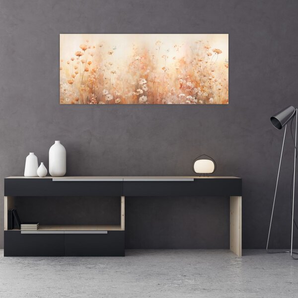 Tablou - Model de flori sălbatice (120x50 cm)
