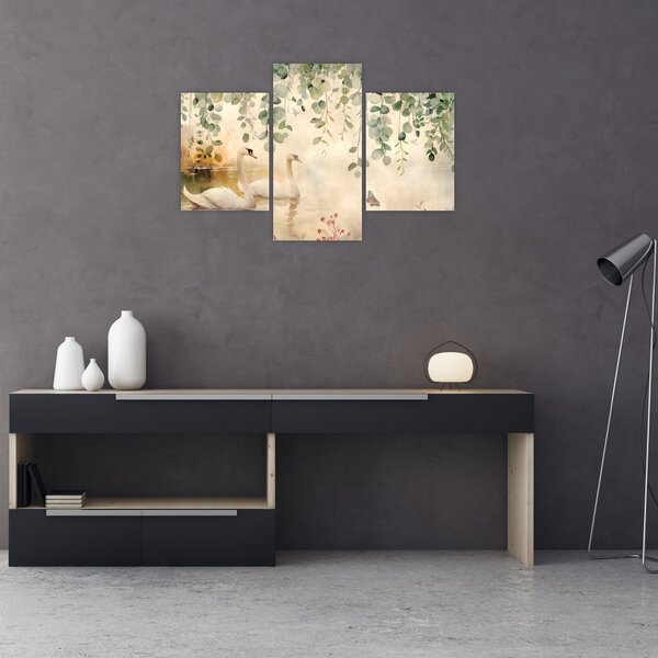 Tablou - Lac, acvariu (90x60 cm)