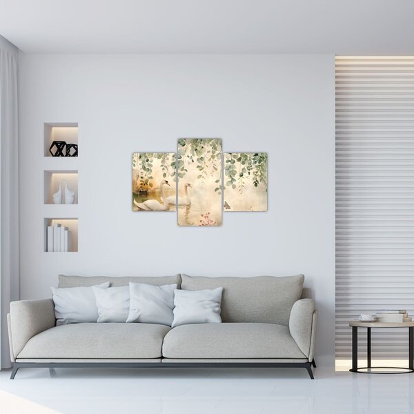 Tablou - Lac, acvariu (90x60 cm)