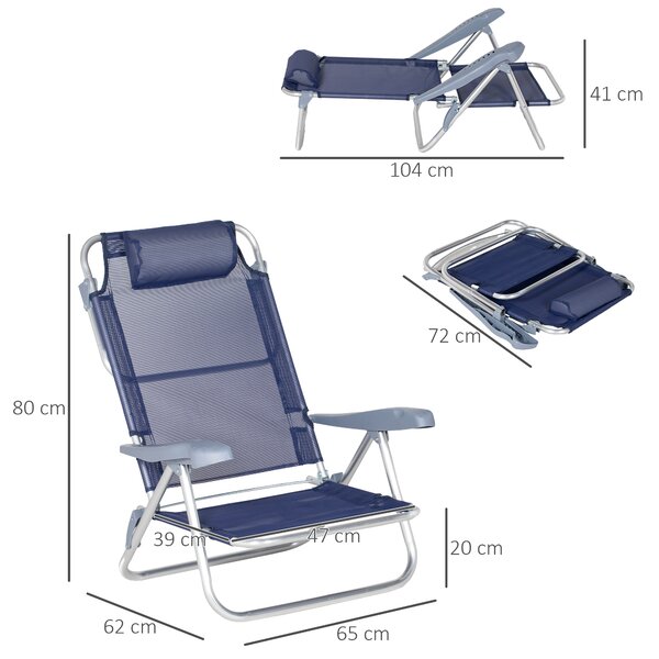 Set of 2 scaune portabile de pescuit Outsunny , Scaune de camping | Aosom Romania