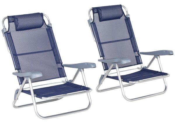 Set of 2 scaune portabile de pescuit Outsunny , Scaune de camping | Aosom Romania