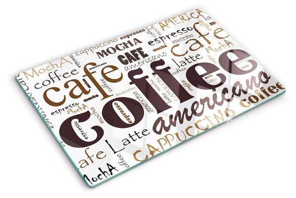 Tocător sticlă Cafea și băuturi din cafea