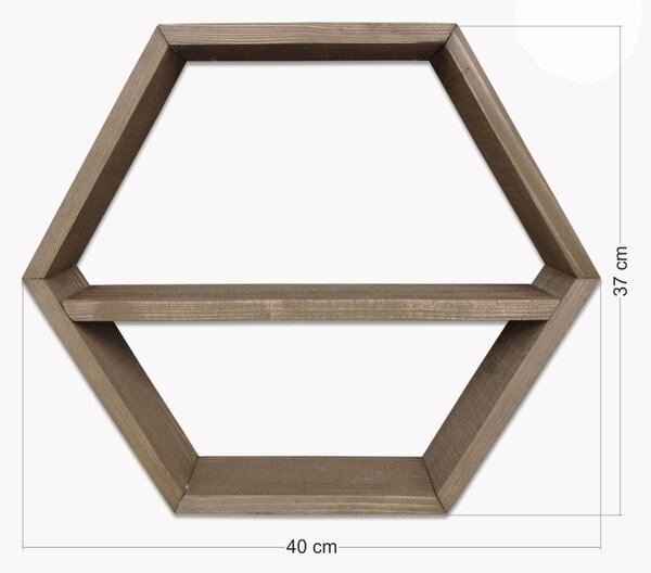 Rafturi perete, Grand Design, UnicUtil, 40 x 37 x 10 cm, Nuc