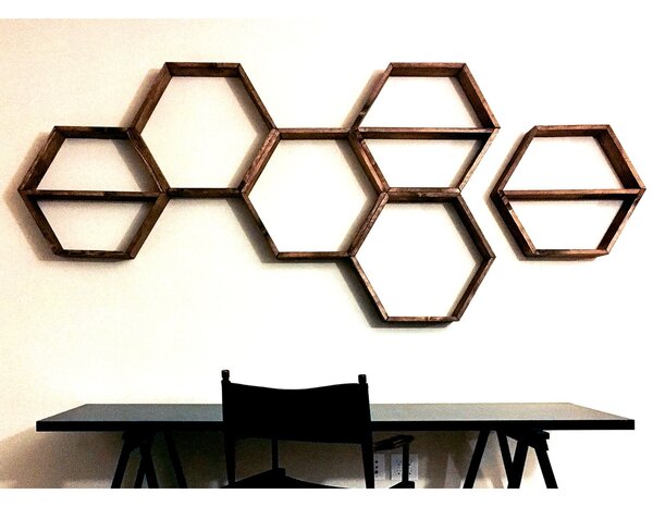 Rafturi perete, Grand Design, UnicUtil, 40 x 37 x 10 cm, Nuc