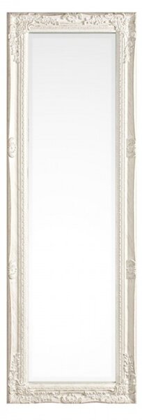 Oglinda decorativa, Miro, Bizzotto, 42x132 cm, lemn de paulownia, alb
