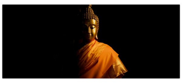 Tablou - Statuia lui Buddha de aur (120x50 cm)