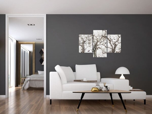 Tablou - Model de pădure, desen (90x60 cm)