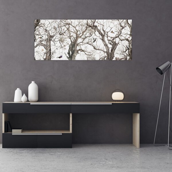 Tablou - Model de pădure, desen (120x50 cm)