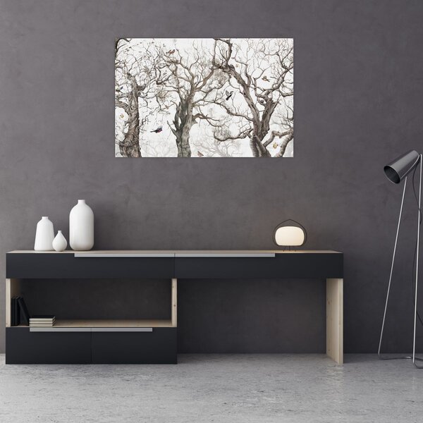 Tablou - Model de pădure, desen (90x60 cm)