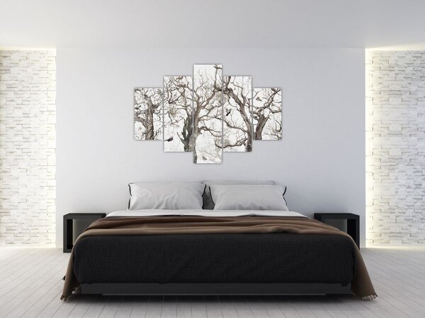 Tablou - Model de pădure, desen (150x105 cm)