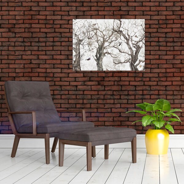 Tablou - Model de pădure, desen (70x50 cm)