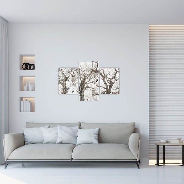 Tablou - Model de pădure, desen (90x60 cm)
