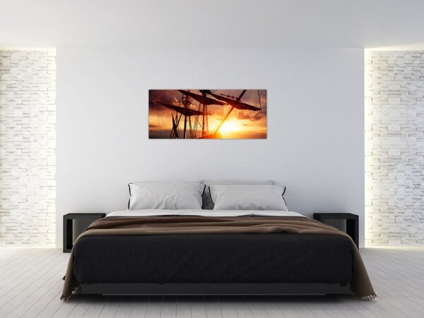 Tablou - Navă de pirați veche (120x50 cm)