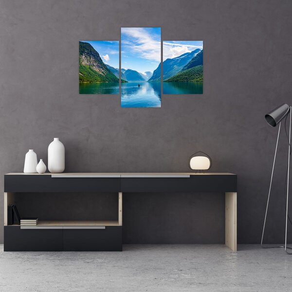Tablou - Lacul Lovatnet (90x60 cm)