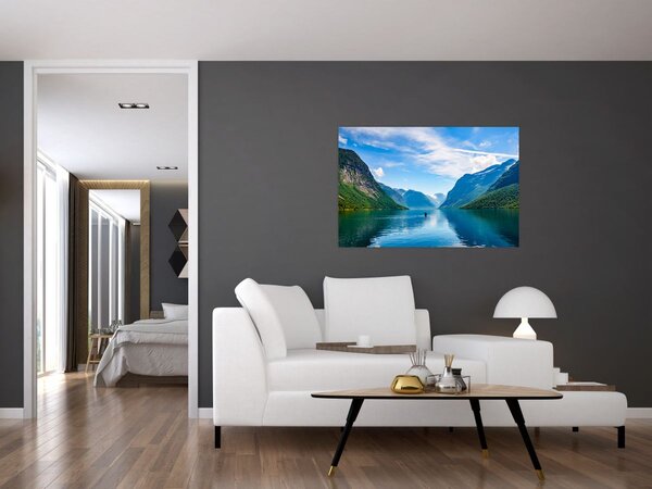 Tablou - Lacul Lovatnet (90x60 cm)