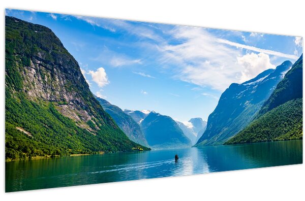 Tablou - Lacul Lovatnet (120x50 cm)