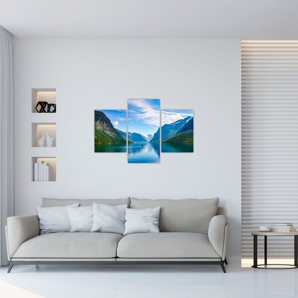 Tablou - Lacul Lovatnet (90x60 cm)