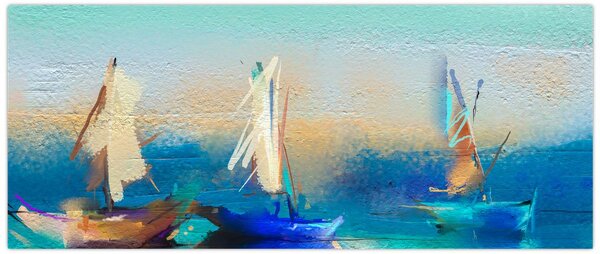 Tablou - Peisaj pictură, pictură (120x50 cm)