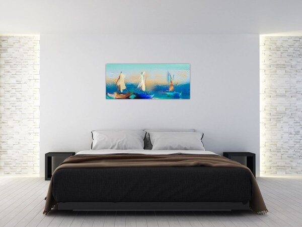 Tablou - Peisaj pictură, pictură (120x50 cm)