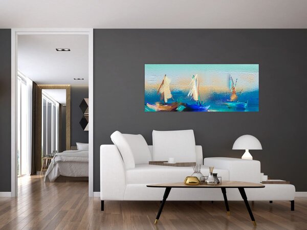 Tablou - Peisaj pictură, pictură (120x50 cm)