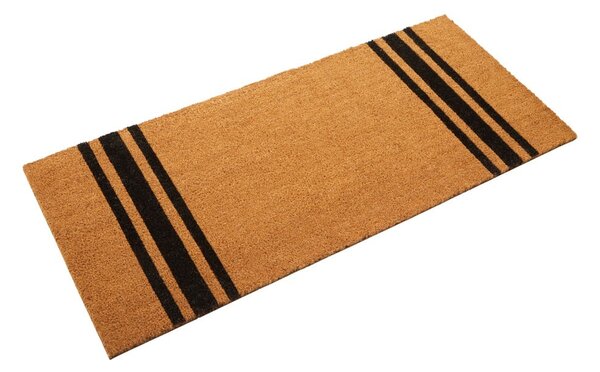 Covoraș de intrare din fibre de nucă de cocos 55x125 cm Black Stripe – Premier Housewares