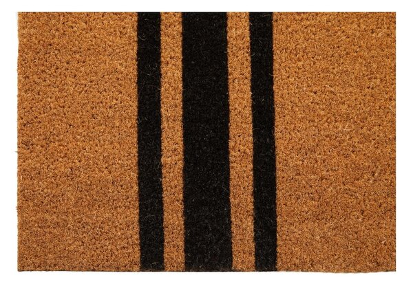 Covoraș de intrare din fibre de nucă de cocos 55x125 cm Black Stripe – Premier Housewares