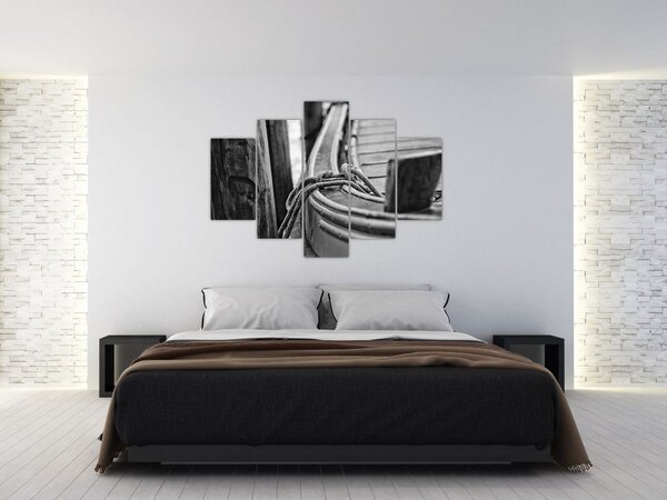 Tablou - O barcă legată (150x105 cm)