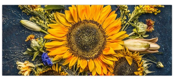 Tablou - Flori de toamnă (120x50 cm)
