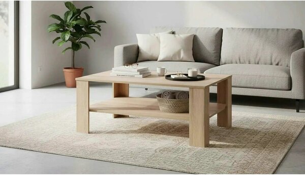 Masuta cafea KWADRO, stejar sonoma, 110x65x53 cm