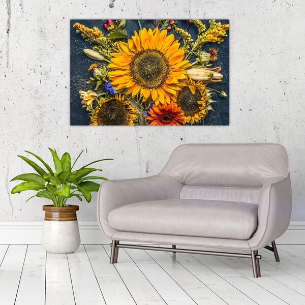 Tablou - Flori de toamnă (90x60 cm)