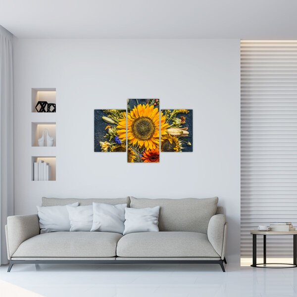 Tablou - Flori de toamnă (90x60 cm)