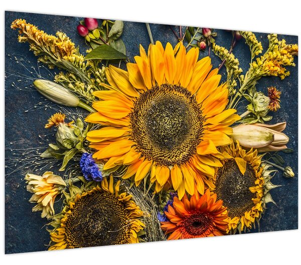 Tablou - Flori de toamnă (90x60 cm)