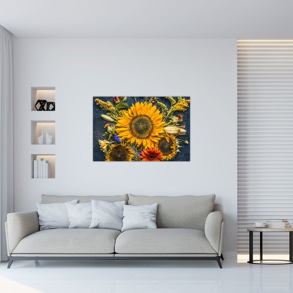 Tablou - Flori de toamnă (90x60 cm)