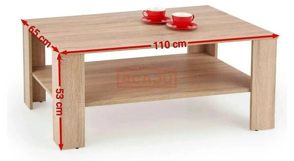 Masuta cafea KWADRO, stejar sonoma, 110x65x53 cm
