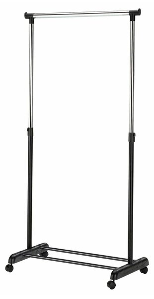 Stander haine WU8, negru/crom, otel/plastic, 88x44x94/170 cm