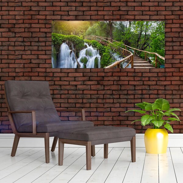 Tablou - Lacurile Plitvice (120x50 cm)