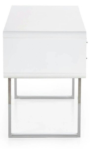 Birou B30, alb/crom, 120x55x76 cm