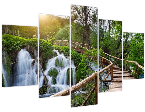 Tablou - Lacurile Plitvice (150x105 cm)