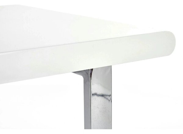 Birou B30, alb/crom, 120x55x76 cm