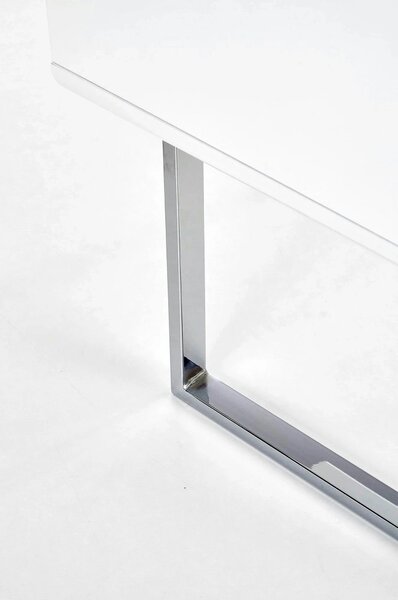 Birou B30, alb/crom, 120x55x76 cm