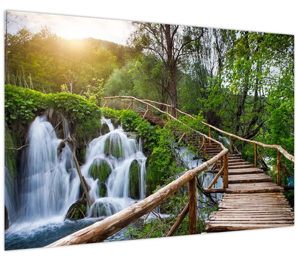 Tablou - Lacurile Plitvice (90x60 cm)