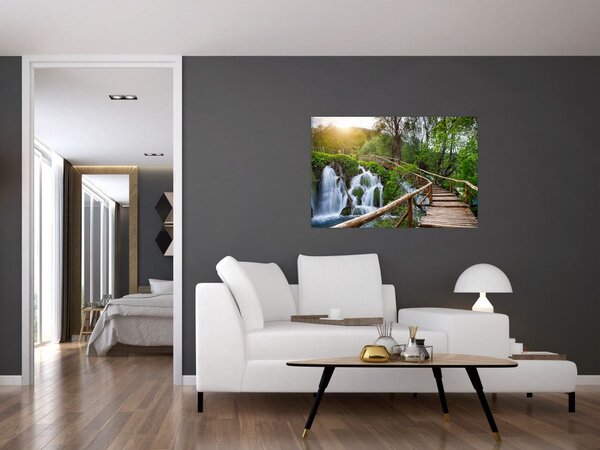 Tablou - Lacurile Plitvice (90x60 cm)