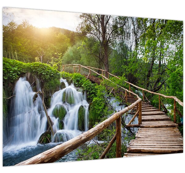 Tablou - Lacurile Plitvice (70x50 cm)