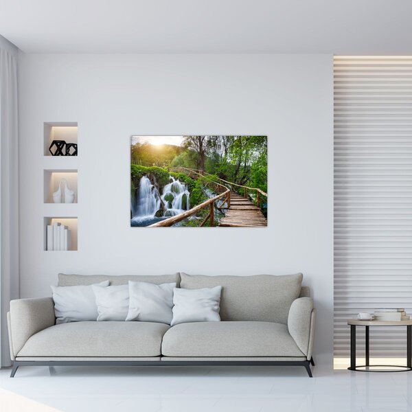 Tablou - Lacurile Plitvice (90x60 cm)